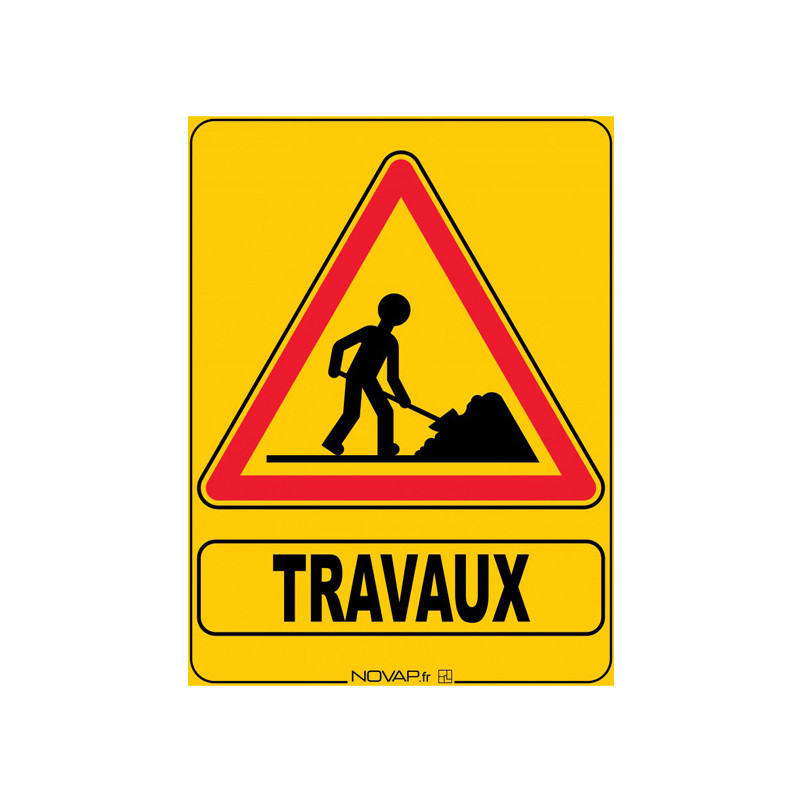 PANNEAU DE CHANTIER TRAVAUX (W0585)