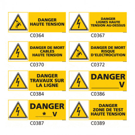 Panneau et Pictogramme de Signalisation danger électrique