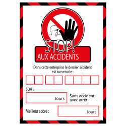 Panneau STOP AUX ACCIDENTS (A0338)