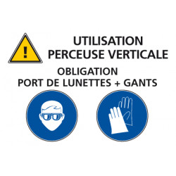 Panneau consignes port EPI (A0357)