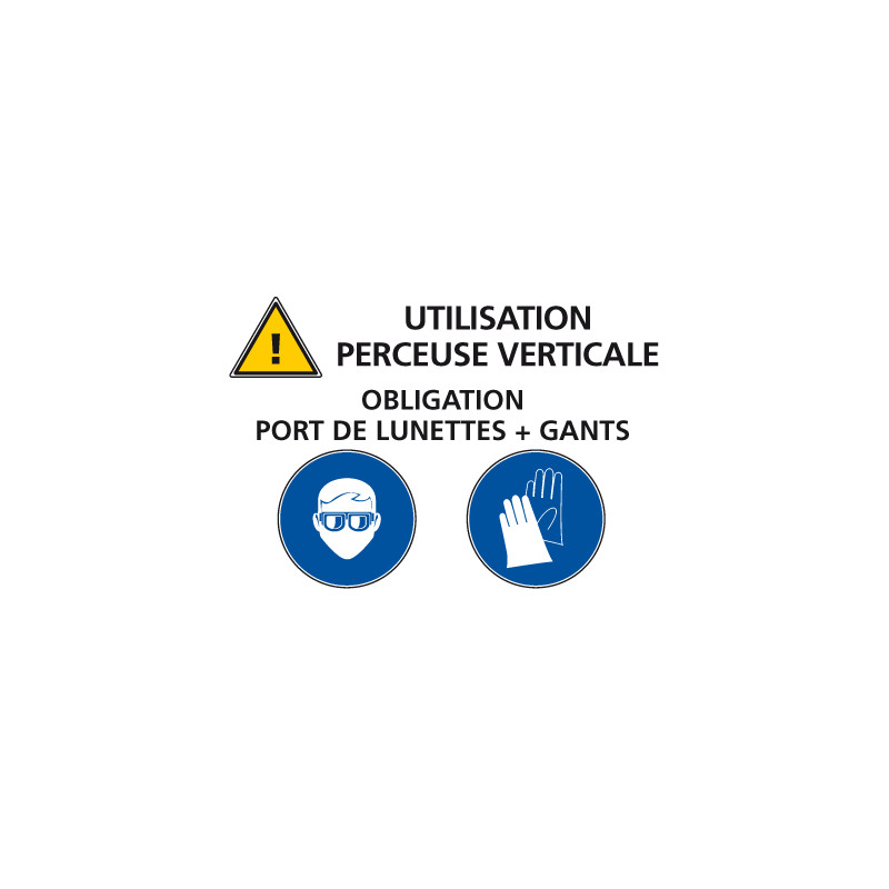 Panneau consignes port EPI (A0357)