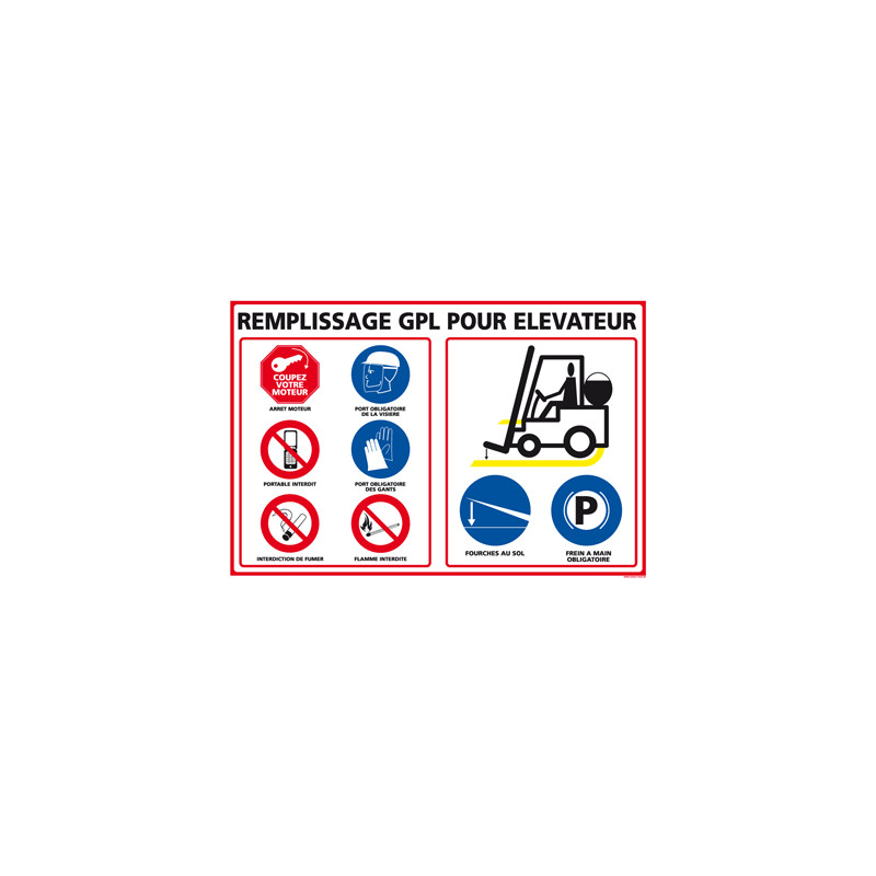 Panneau CONSIGNES DE SECURITE (D0545) Panneau CONSIGNES DE SECURITE (D0545)