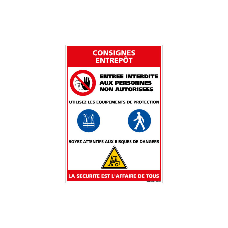 Affiche industriel sécurité authentique d'après Assari