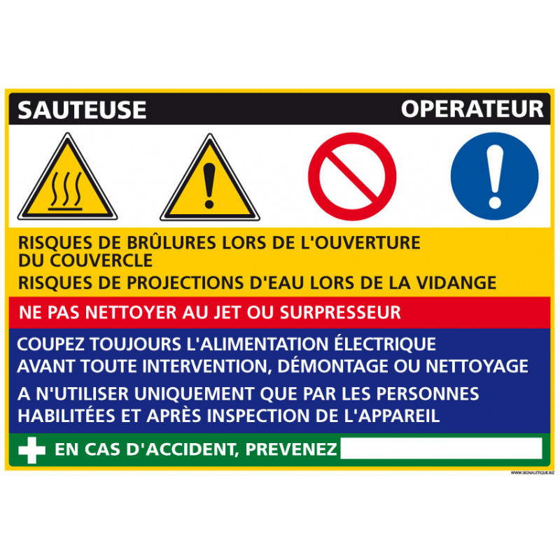 Panneau Fiche de Poste Sauteuse (C1091) Panneau Fiche de Poste Sauteuse (C1091)