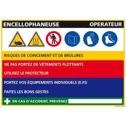 Panneau Fiche de Poste Encellophaneuse (C1101)