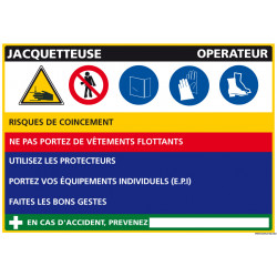 Panneau Fiche de Poste Jacquetteuse