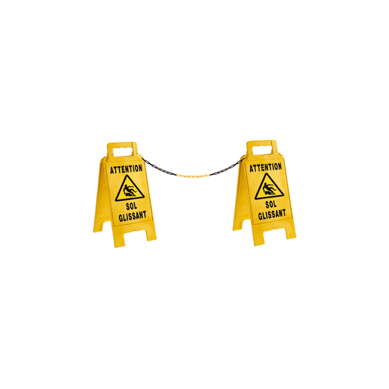 Chevalet de signalisation avec chaines (W0034) Chevalet de signalisation avec chaines (W0034)