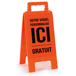 CHEVALET DE SIGNALISATION ORANGE (W0582)