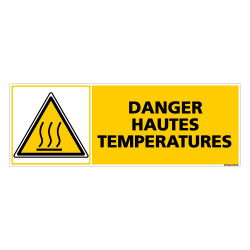 Panneau DANGER HAUTES TEMPERATURES (C0365)