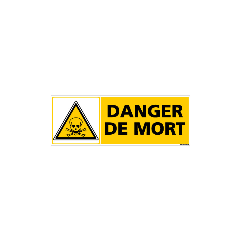 Panneau DANGER DE MORT (C0369)