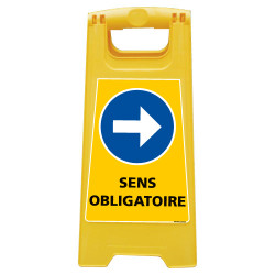 CHEVALET DE SIGNALISATION SENS OBLIGATOIRE DROITE (WPSG698I)