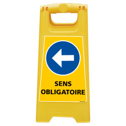 CHEVALET DE SIGNALISATION SENS OBLIGATOIRE GAUCHE (WPSG699I)