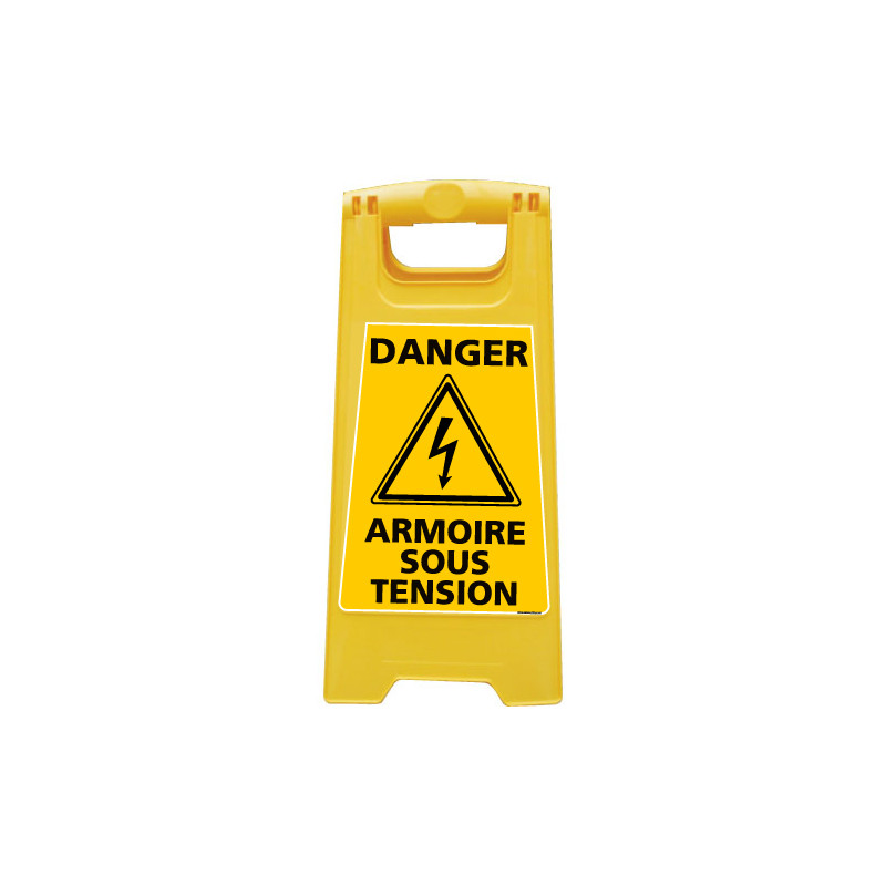 CHEVALET DE SIGNALISATION DANGER ARMOIRE SOUS TENSION (WPSG701I) CHEVALET DE SIGNALISATION DANGER ARMOIRE SOUS TENSION (WPSG701I)
