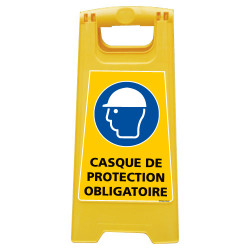 CHEVALET DE SIGNALISATION CASQUE DE PROTECTION OBLIGATOIRE (WPSG705I)