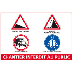 Panneau chantier interdit au public (A0361)