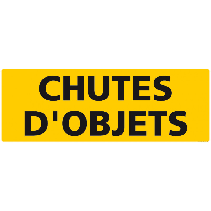 PANNEAU DE SIGNALISATION "CHUTES D'OBJETS" (C1237)