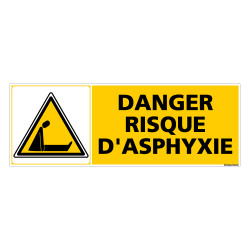 Panneau DANGER RISQUE D'ASPHYXIE (C0376)