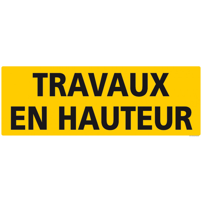 PANNEAU DE SIGNALISATION "TRAVAUX EN HAUTEUR" (C1238)