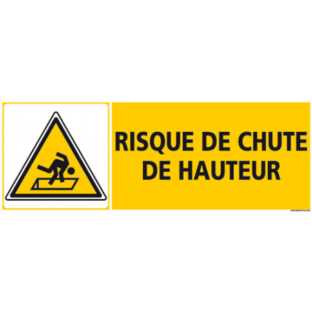 risque chute panneau c1266 signalisation