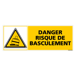 Panneau DANGER RISQUE DE BASCULEMENT (C0377)