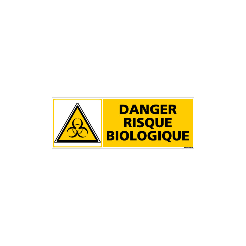 Panneau DANGER RISQUE BIOLOGIQUE (C0378) Panneau DANGER RISQUE BIOLOGIQUE (C0378)