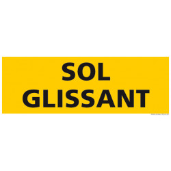 PANNEAU DE SIGNALISATION - DANGER SOL GLISSANT (C1288)