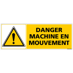 Panneau de signalisation - Danger machine en mouvement (C1363)