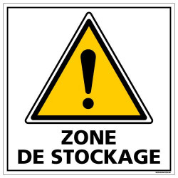 PANNEAU DE SIGNALISATION - ZONE DE STOCKAGE (C1380)