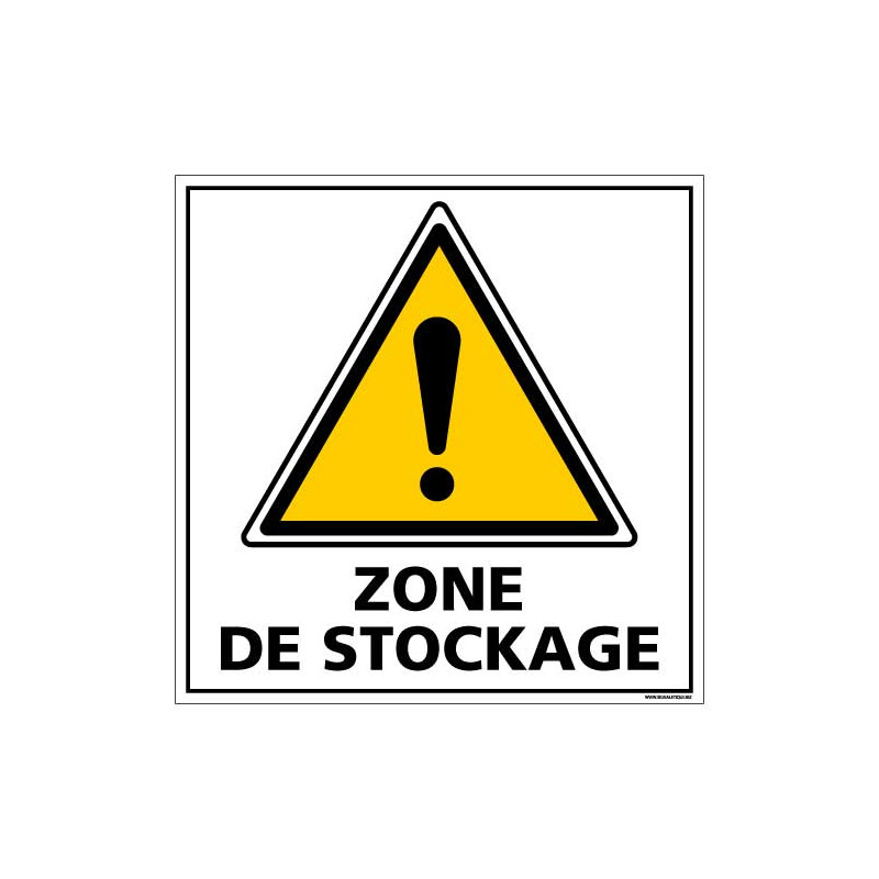 PANNEAU DE SIGNALISATION - ZONE DE STOCKAGE (C1380)