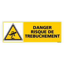 Panneau DANGER RISQUE DE TREBUCHEMENT (C0380)