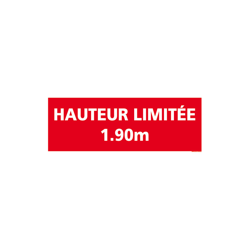 PANNEAU DE SIGNALISATION HAUTEUR LIMITEE (D0913)