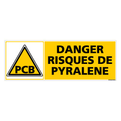 Panneau DANGER RISQUE DE PYRALENE (C0381)