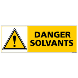 Panneau DANGER SOLVANT (C0382)