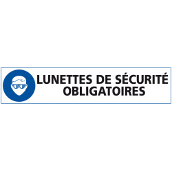 Signalisation LUNETTES DE SECURITE OBLIGATOIRES (E0590)