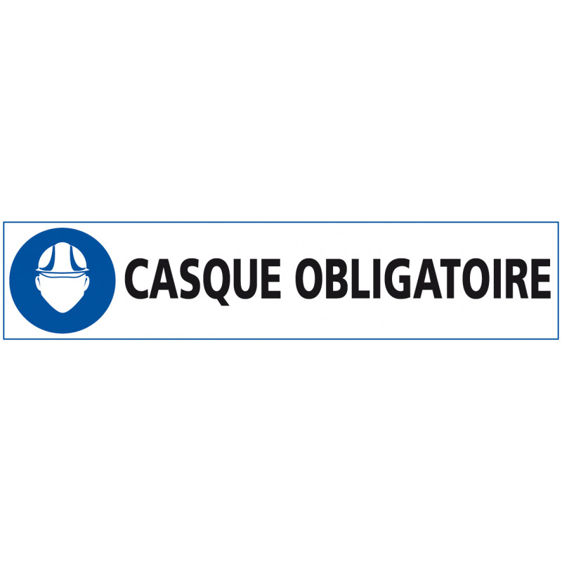 Signalisation CASQUE OBLIGATOIRE (E0591) Signalisation CASQUE OBLIGATOIRE (E0591)
