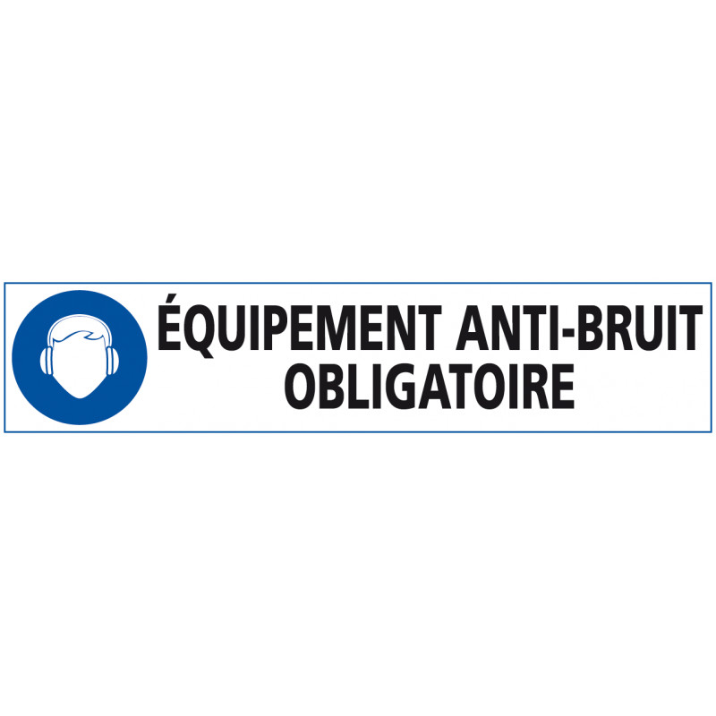 Signalisation EQUIPEMENT ANTI-BRUIT OBLIGATOIRE (E0592)