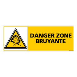 Panneau DANGER ZONE BRUYANTE (C0388)