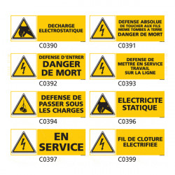 Panneau et Pictogramme de Signalisation danger electrique