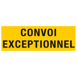 Signalisation convoi exceptionnel adhésif rétroréfléchissant (W0096)