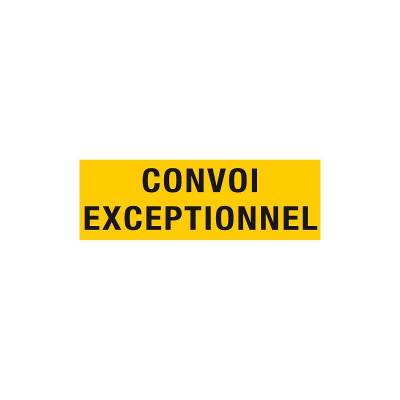 Signalisation convoi exceptionnel adhésif rétroréfléchissant (W0096)