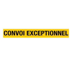 Signalisation convoi exceptionnel adhésif rétroréfléchissant (W0097)