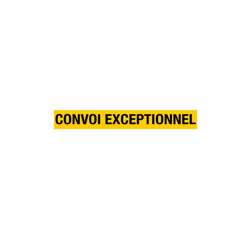 Signalisation convoi exceptionnel adhésif rétroréfléchissant (W0097)