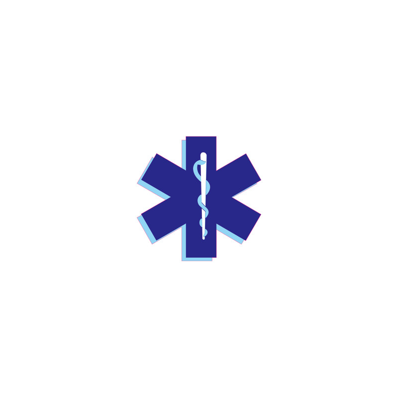 Adhésif CROIX D'AMBULANCIER (AMB1) Adhésif CROIX D'AMBULANCIER (AMB1)