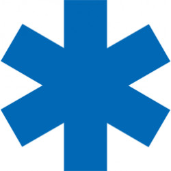 Adhésif CROIX D'AMBULANCIER (AMB2)