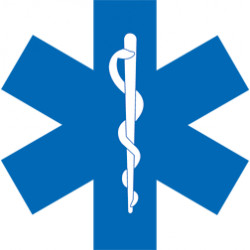 Adhésif CROIX D'AMBULANCIER (AMB3)