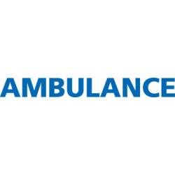 Adhésif TEXTE AMBULANCE (AMB6)