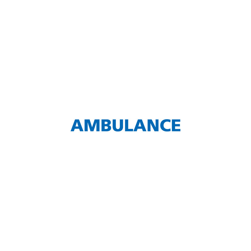 Adhésif TEXTE AMBULANCE (AMB6)