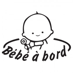 ADHESIF LOSANGE JAUNE BEBE A BORD - 154301 - CADOX CADOX - Adhésif &  sticker