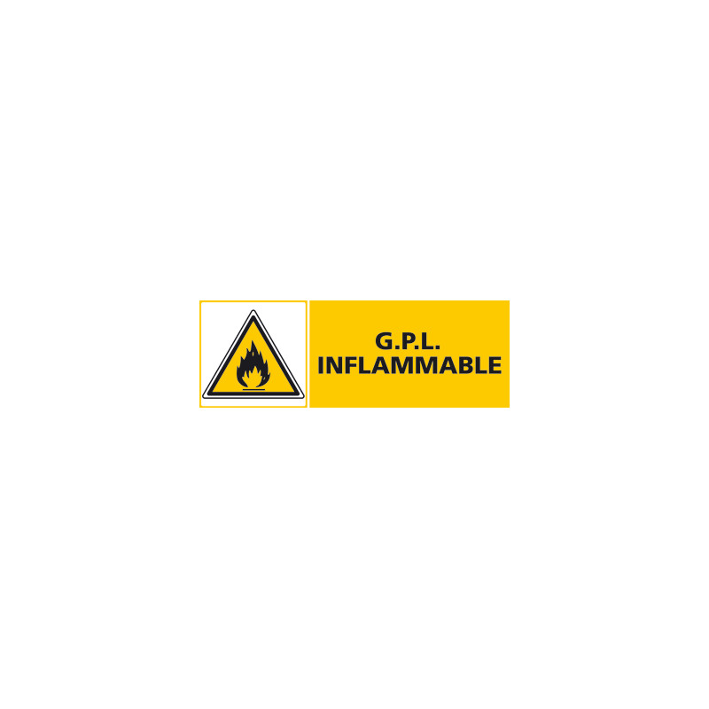 Panneau G.P.L INFLAMMABLE (C0405) Panneau G.P.L INFLAMMABLE (C0405)