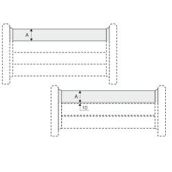 Signalétique étoile - Planches côte côte ou espacées de 10 mm